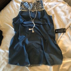 18W NWT-Spring/Summer denim blue dress